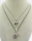  Preview image for TWO STERLING SILVER ELEPHANT PENDANTS 