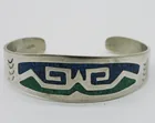  Preview image for ALPACA MEXICO CUFF BRACELET, STONE INLAY 