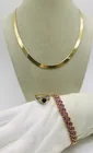 Preview image for STERLING GOLD-TONE NECKLACE, BRACELET, 