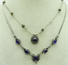  Preview image for FOUR STERLING GEMSTONE NECKLACES 