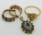  Preview image for STERLING GOLD-TONE BLUE STONE JEWELRY 