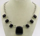  Preview image for STERLING BLACK ONYX NECKLACE 