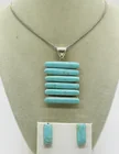 Preview image for STERLING SILVER TURQUOISE NECKLACE & 
