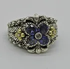  Preview image for BIXBY STERLING 18K AMETHYST RING, SIZE 9 