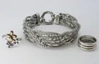  Preview image for STERLING SILVER BRACELET & 2 RINGS 
