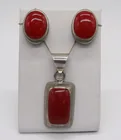  Preview image for TAXCO STERLING RED CORAL PENDANT & 