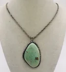  Preview image for GREEN TURQUOISE STERLING NECKLACE 