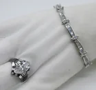  Preview image for MARQUIS CUT, STERLING RING & TENNIS 