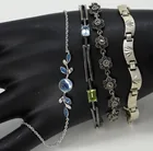  Preview image for FOUR STERLING GEMSTONE BRACELETS 
