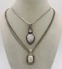  Preview image for STERLING MOONSTONE & MOP NECKLACES 