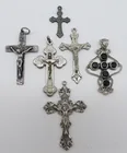  Preview image for SIX STERLING CROSS PENDANTS 