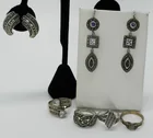  Preview image for STERLING MARCASITE RINGS & EARRINGS 