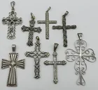  Preview image for EIGHT STERLING CROSS PENDANTS 