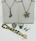  Preview image for JADE, PERIDOT, SEA GLASS STERLING LOT 