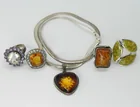  Preview image for FIVE PIECE STERLING RING & NECKLACE LOT 