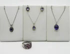  Preview image for STERLING AMETHYST STONE JEWELRY 