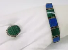  Preview image for MALACHITE & LAPIS 925 BRACELET & RING 