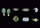  Preview image for SEVEN STERLING GEMSTONE RINGS 