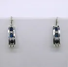  Preview image for 14K WHITE GOLD, SAPPHIRE & MOISSANITE 