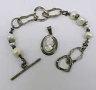  Preview image for SMALL STERLING CAMEO PENDANT & PEARL 