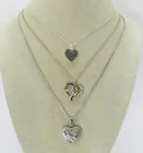 Preview image for 3 STERLING HEART PENDANT NECKLACES 