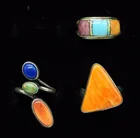  Preview image for 3 STERLING SOUTHWESTERN RINGS 