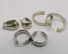  Preview image for THREE PAIR OF STERLING HOOP EARRINGS 