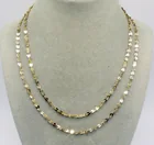 Preview image for 2 STERLING GOLD TONE FASHION NECKLACES 