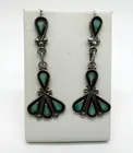  Preview image for STERLING AND TURQUOISE DANGLING EARRINGS 