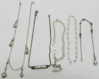  Preview image for FIVE PETITE STERLING BRACELETS & ANKLETS 