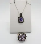  Preview image for GORGEOUS AMETHYST NECKLACE & RING 