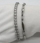  Preview image for 2 STERLING TENNIS BRACELETS 