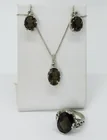  Preview image for SMOKEY QUARTZ, STERLING 3 PIECE SET 