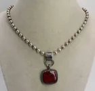  Preview image for RED JASPER 925 MEXICO NECKLACE 