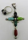 Preview image for LARGE SOUTHWEST STYLE STERLING CROSS 