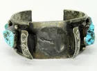  Preview image for NAVAJO STERLING & TURQUOISE WATCH CUFF 