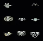  Preview image for EIGHT BEAUTIFUL STERLING RINGS 