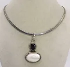  Preview image for MOTHER OF PEARL & AMETHYST 925 NECKLACE 