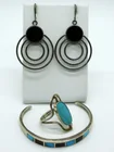  Preview image for TURQUOISE & BLACK ONYX 925 SET 