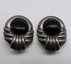  Preview image for TAXCO STERLING BLACK ONYX CLIP ONS 