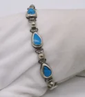  Preview image for TURQUOISE STERLING TOGGLE CLASP BRACELET 