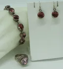  Preview image for VINTAGE 925 PINK GEMSTONE SET 