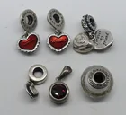  Preview image for 6 STERLING PANDORA STYLE CHARMS 