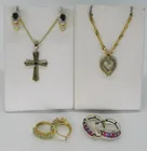  Preview image for GOLD TONE 925, SAPPHIRE & JADE JEWELRY 