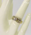  Preview image for GOLD TONE 925 DIAMOND ENGAGEMENT RING 