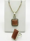  Preview image for GOLDSTONE 925 NECKLACE & RING 