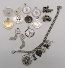  Preview image for VINTAGE STERLING CHARM BRACELET & CHARMS 