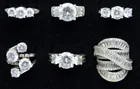  Preview image for 6 STERLING BRIDAL STYLE RINGS 