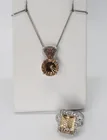  Preview image for CITRINE / TOPAZ STERLING RING & NECKLACE 