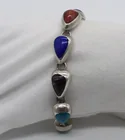  Preview image for MEXICO STERLING MULTI GEMSTONE BRACELET 